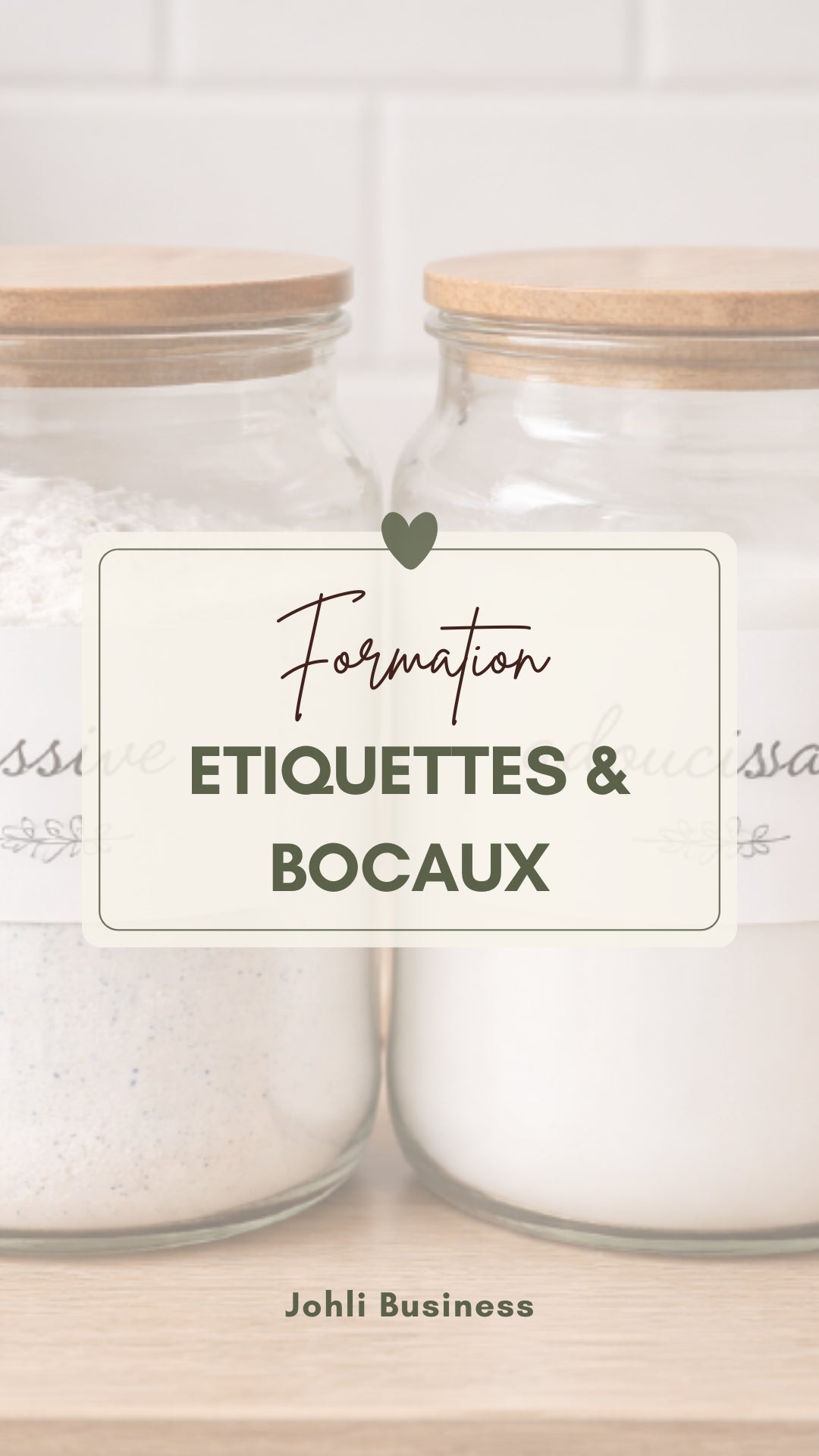 Bocaux et étiquettes personnalisées