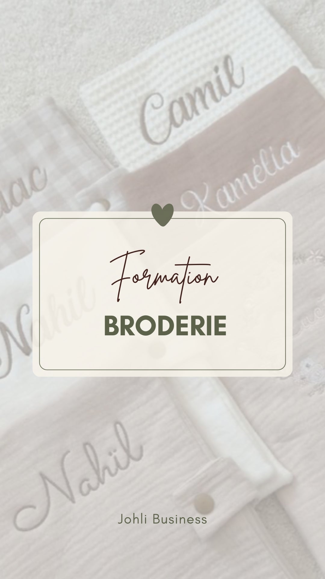 Formation broderie